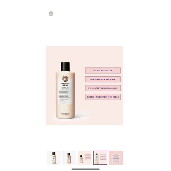 Maria Nila Stockholm Head & Hair Heal Shampoo And Conditioner - 3.4 Oz Each - Picture 4 of 6